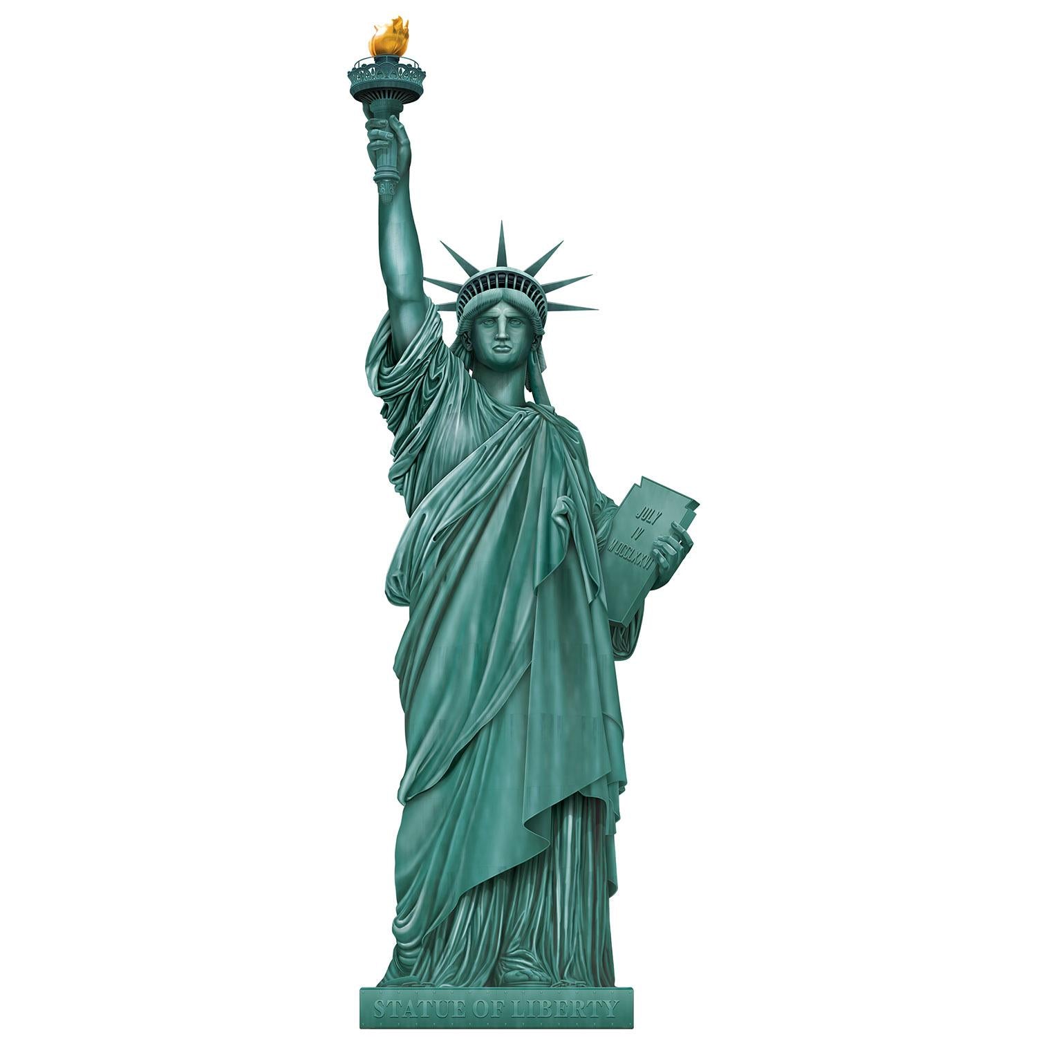 12 Pack Beistle Jointed Statue of Liberty Party Decorations - Patriotic 4th of July, Independence Day & New Year Party Supplies for Home, Office & Outdoor Celebrations