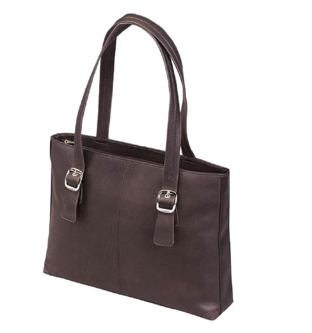 Gun Toting Mamas GTM Shoulder Portfolio - Genuine South American Cowhide Leather Bag in Brown | Perfect for Work, Travel & Everyday Carry