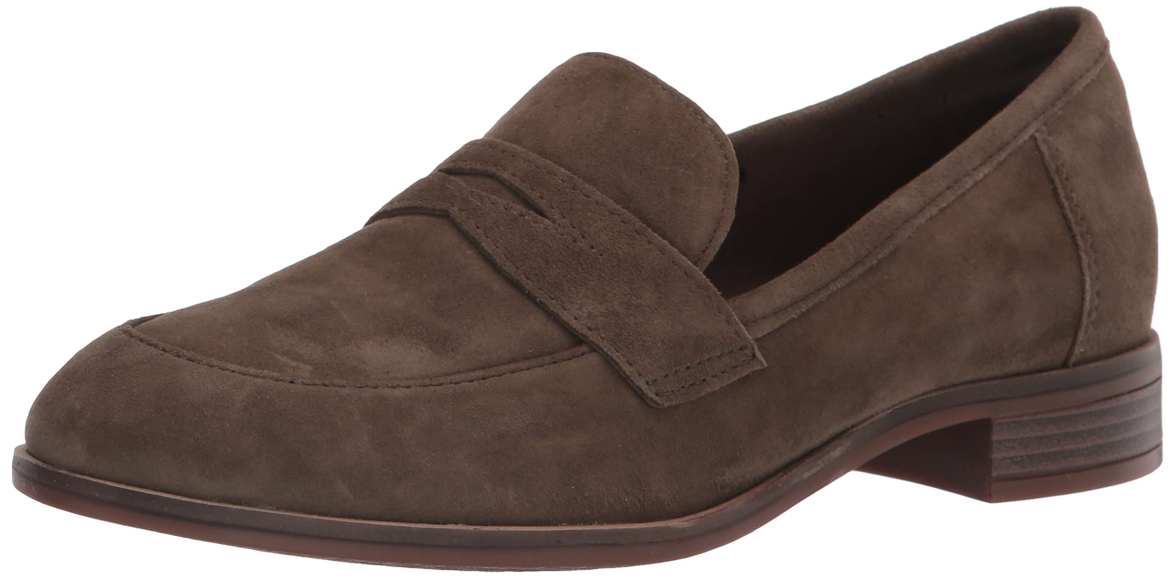 Clarks Women's Trish Rose Loafer - Comfortable Slip-On Shoes for Work, Travel & Casual Wear | Breathable Leather Flats with Cushioned Insoles | Perfect for Office, Walking & Everyday Use
