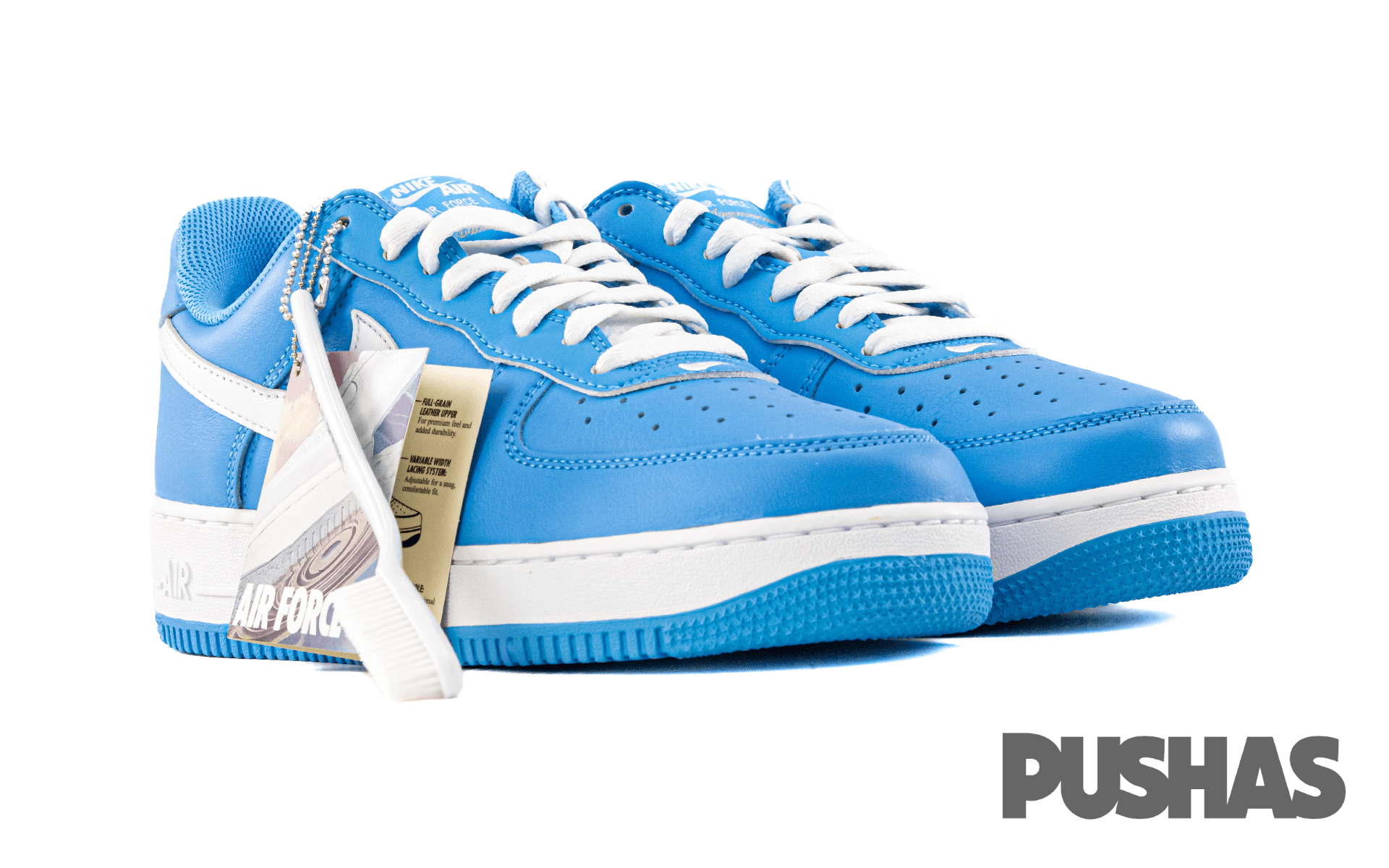 Nike Air Force 1 Low '07 Retro Sneakers - University Blue Color of the Month (2022) | Men's Basketball Shoes for Casual Wear & Street Style Fashion
