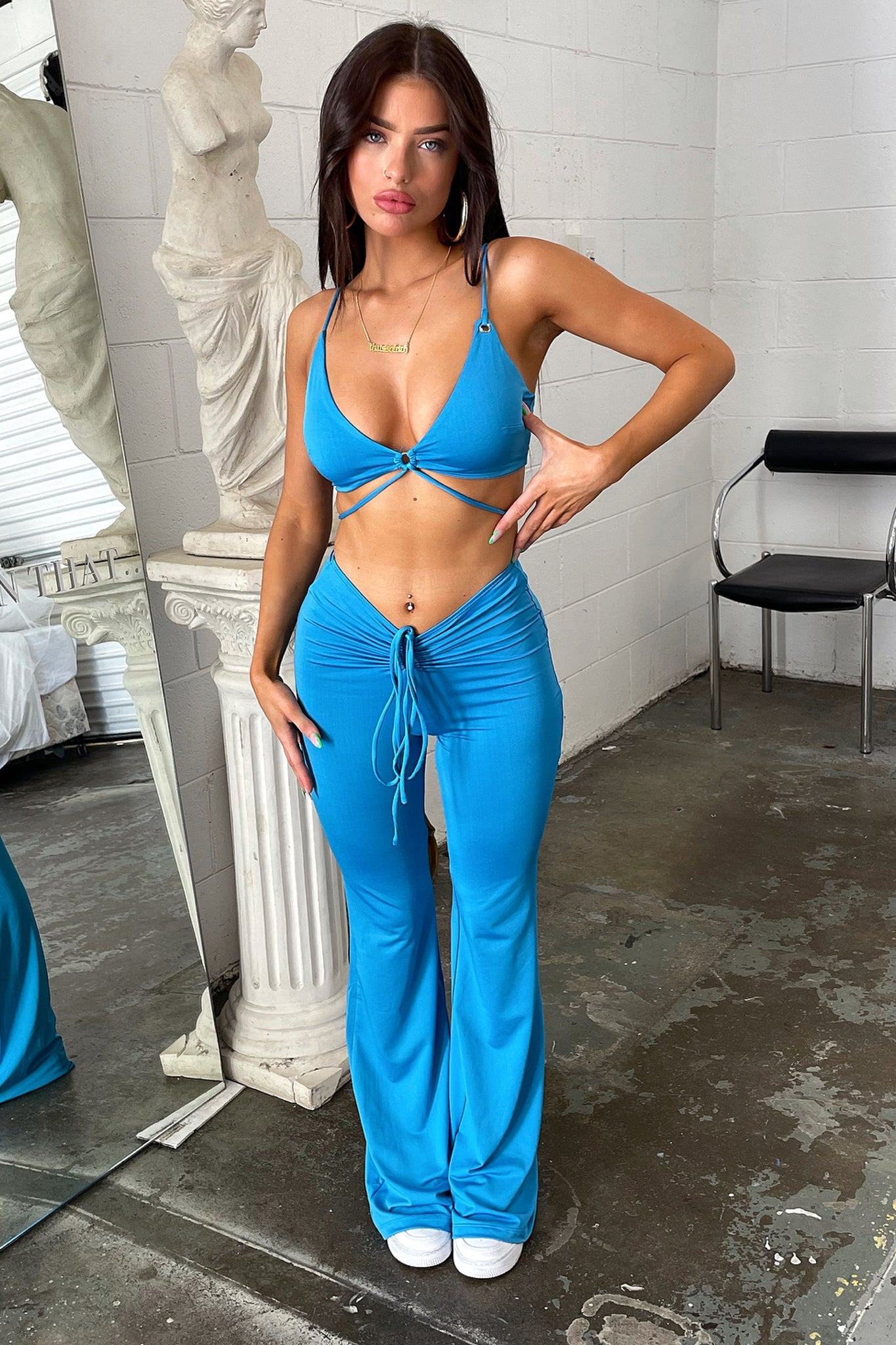 Stylish Blue Lolita Pants for Women - Vintage Anime Cosplay & Casual Fashion - Perfect for Costume Parties, Anime Conventions & Everyday Wear