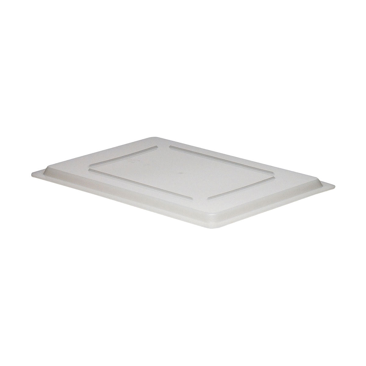 Cambro 1826CP148 White Poly Full Size Flat Food Box Lid - 26 x 18 Inches - Durable Plastic Container Cover for Commercial Kitchens, Catering & Food Storage