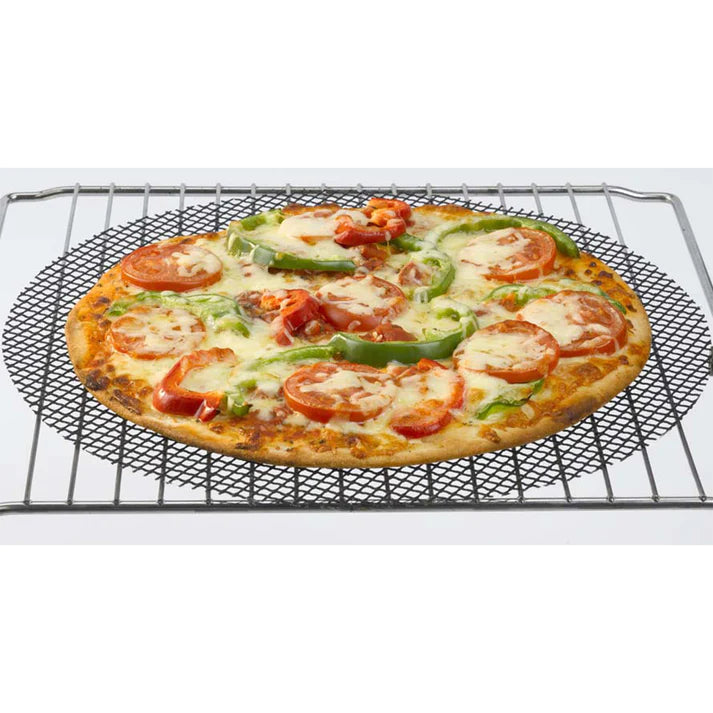 Premium Black Pizzamesh - Durable Pizza Screen for Perfectly Cooked Homemade Pizzas | Ideal for Oven, Grill & Outdoor Cooking