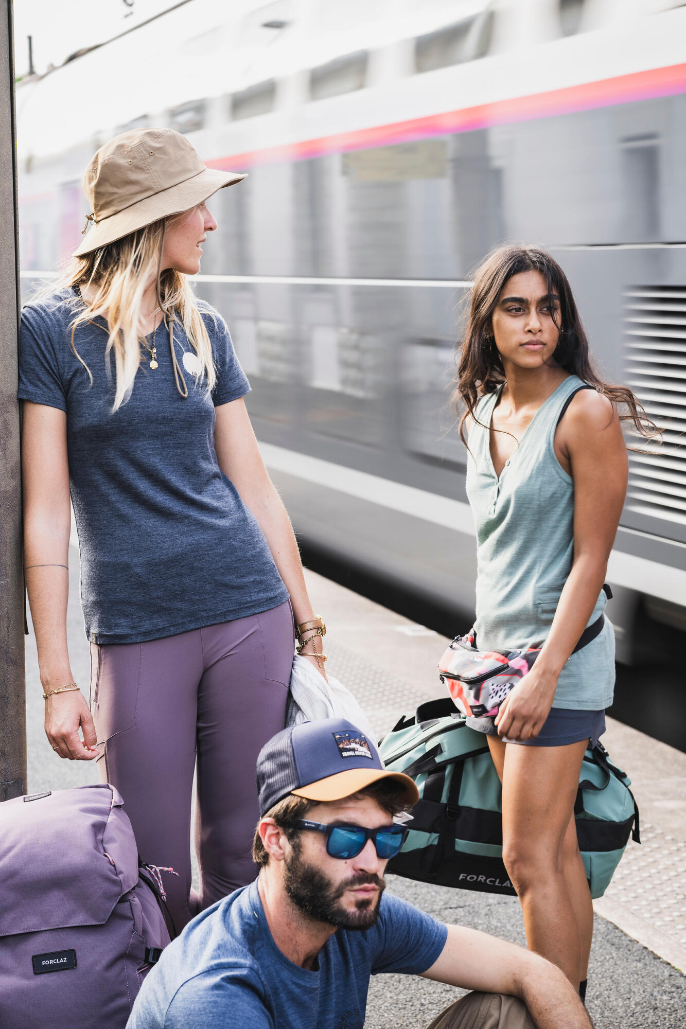 Forclaz Women's Merino Wool Backpacking & Travel Tank Top - Lightweight, Breathable, Odor-Resistant for Hiking, Camping & Outdoor Adventures