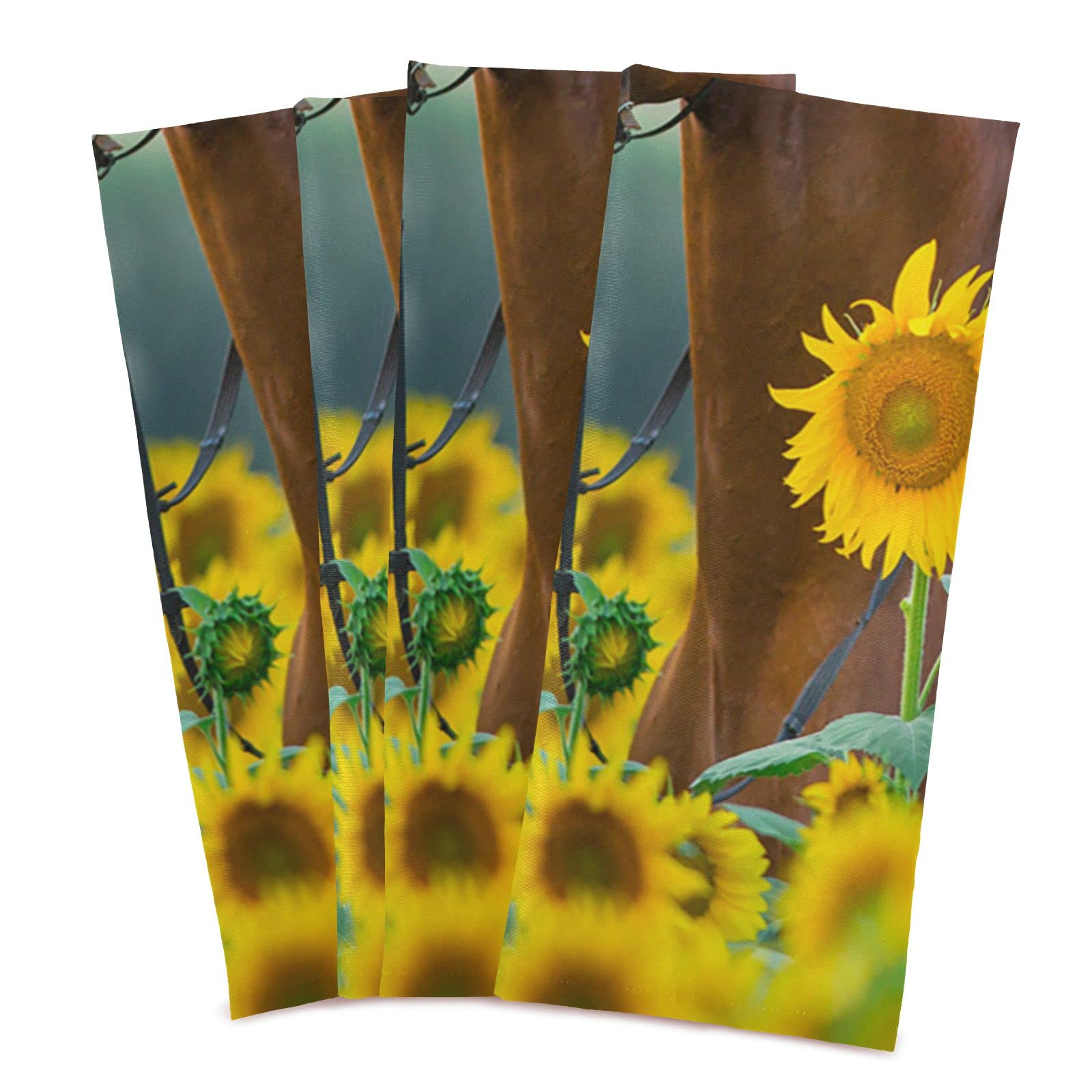 Solar System Planets Dish Towels Set of 4 - Polyester Kitchen Towels with Hanging Loop, Waffle Weave Dishcloths & Hemmed Napkins - Perfect for Drying Dishes, Decorating Space-Themed Kitchens, and Unique Gifts for Astronomy Lovers