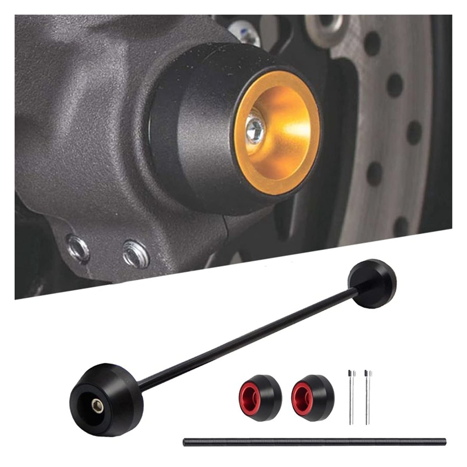 BMW F850 GS F850GS 2017-2020 Motorcycle Crash Protection - CNC Drop Absorber Protector for Front & Rear Wheels | Anti-Fall Accessories for Off-Road & Adventure Riding