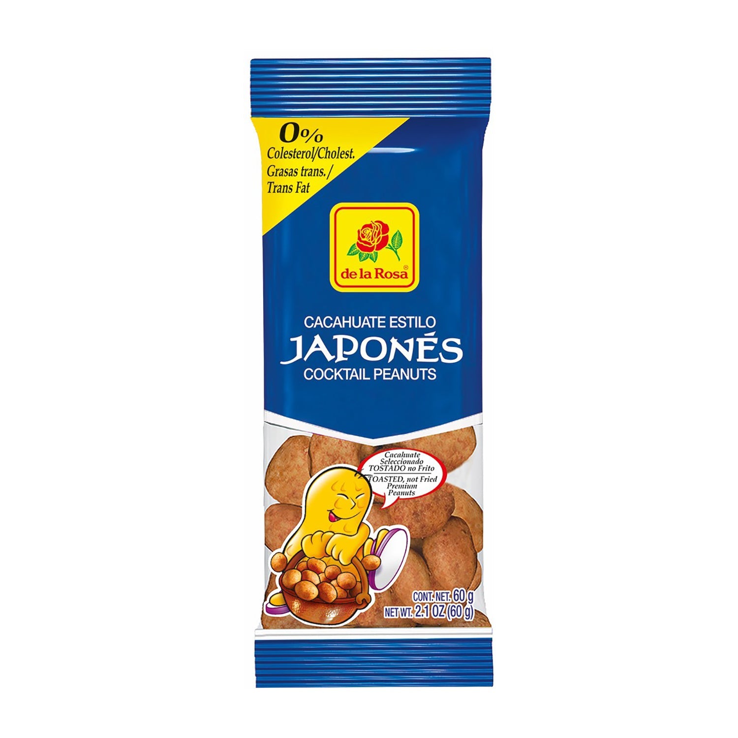 De La Rosa Japanese Peanuts 50ct Bag - Crunchy Snack for Parties, Movie Nights & On-the-Go Munching
