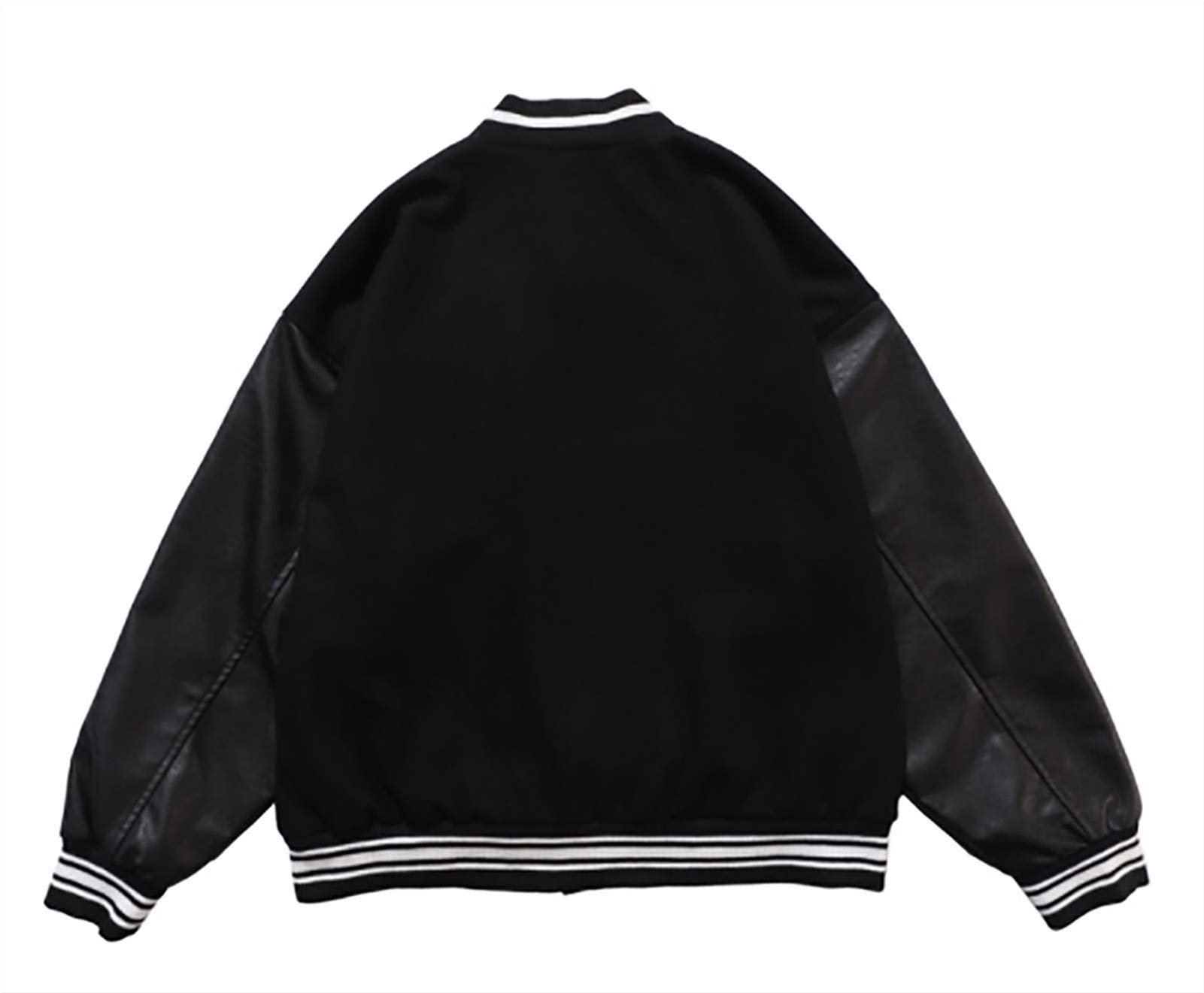 Men's Vintage Patchwork Quilted Baseball Jacket - Button-Up Bomber Style College Couple Coat for Casual Outings & Date Nights