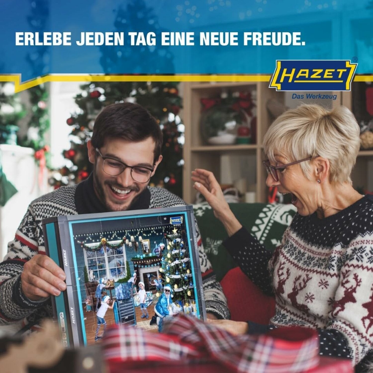 Hazet Advent Calendar 2024 - 24 Days Christmas Countdown Calendar with Premium Gifts | Perfect for Holiday Decorations, Family Traditions & Christmas Gift Giving