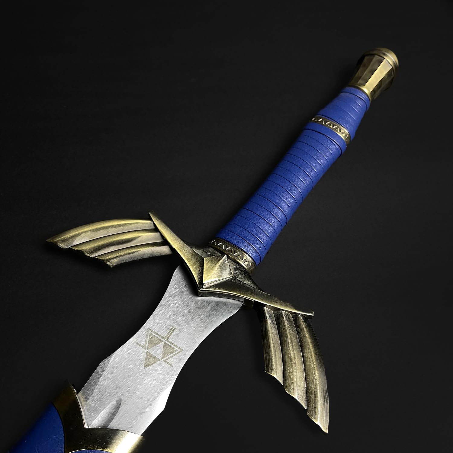 Fantasy Swords of Master Swords Replica Collection - Dull Blade for Collectors, LARP, Cosplay & Gifts (6013-Blue) | Perfect for Medieval Themed Parties, Halloween Costumes & Display Decor