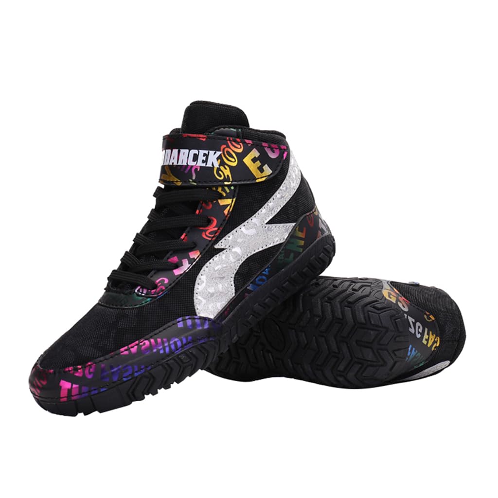 Best Lightweight & Breathable Wrestling Shoes for Kids - Boxing Training Shoes for Little & Big Kids - Perfect for Wrestling Matches & Boxing Practice