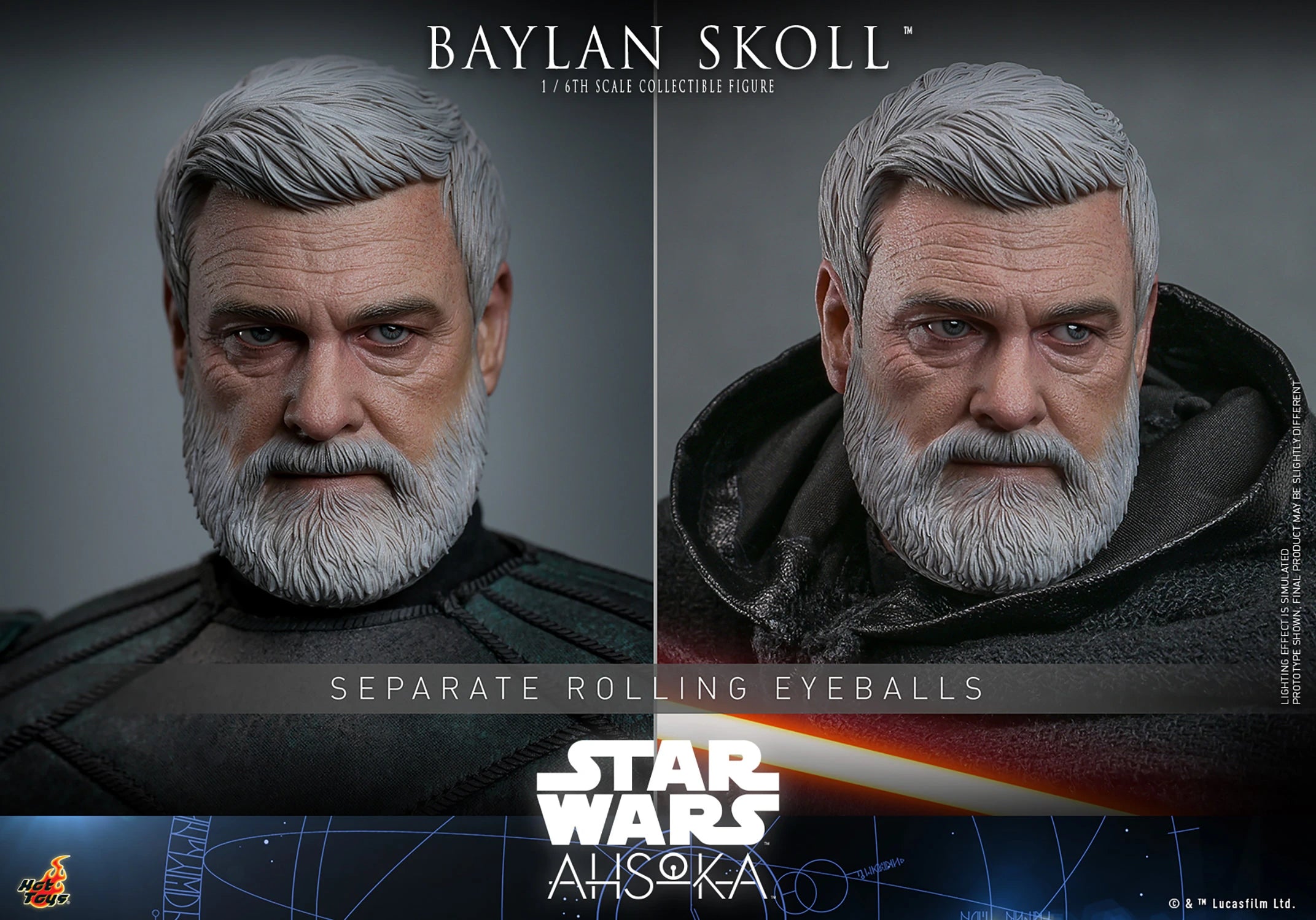 Hot Toys Star Wars: Ahsoka Baylan Skoll 1/6 Scale 12