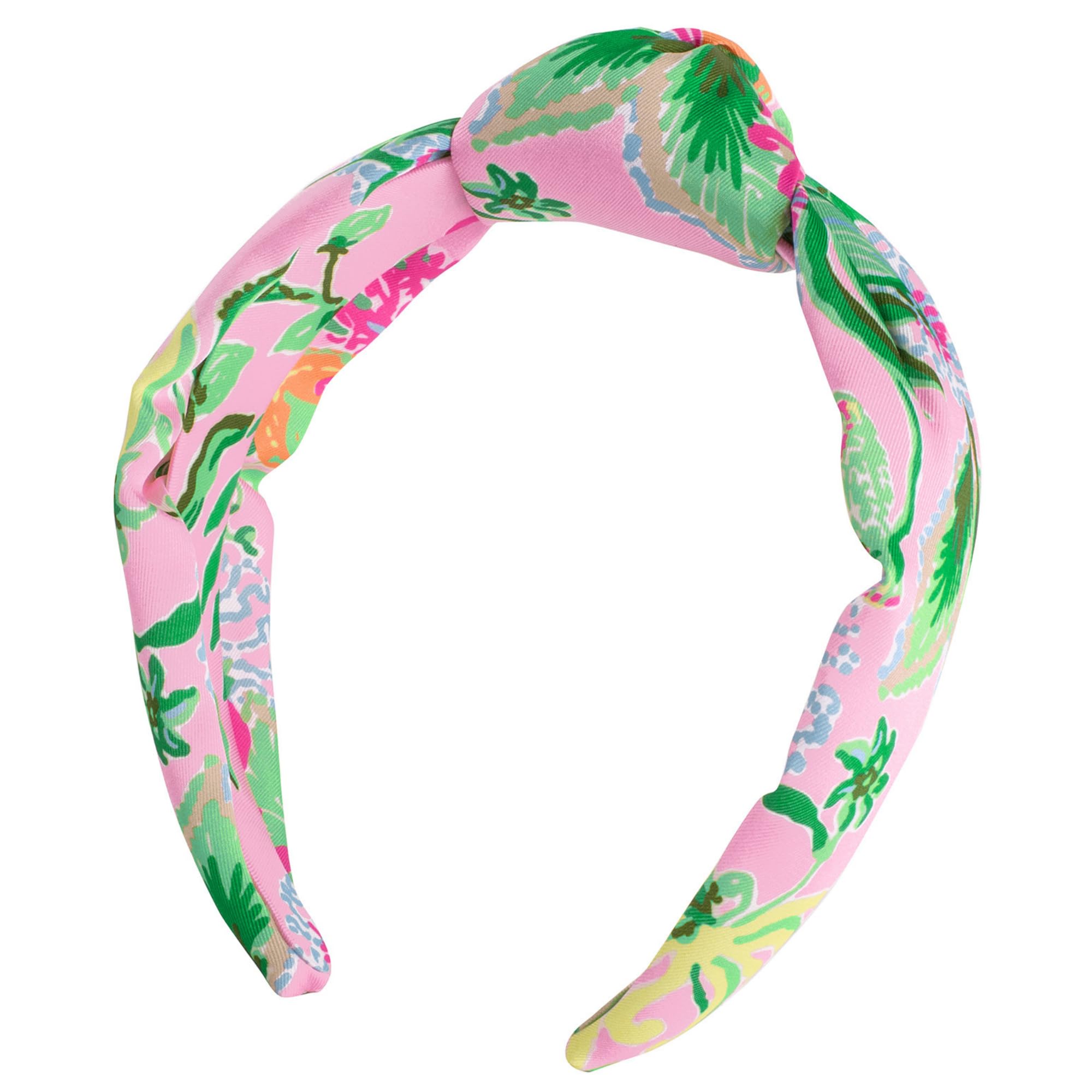 Lilly Pulitzer Pink Knotted Headband for Women & Girls - Colorful Fashion Hair Accessories for Everyday Wear, Parties & Beach Outfits