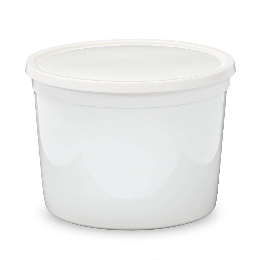 1/2 Gallon (64 oz) BPA-Free Plastic Food Storage Containers with Lids - Microwave & Freezer Safe, Round Meal Prep Containers (100 Pack) for Kitchen Organization, Leftovers & Bulk Food Storage