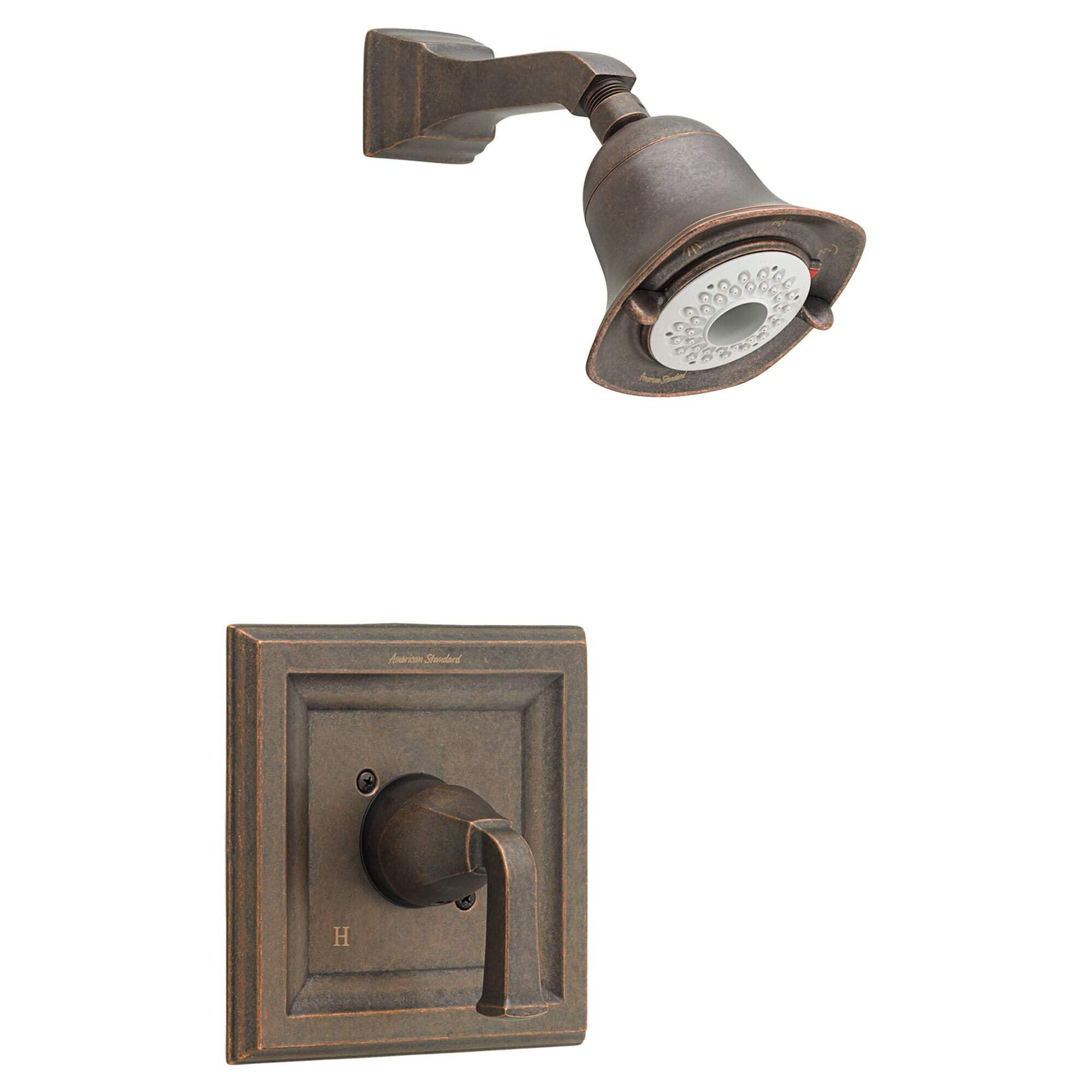 American Standard T555.527.224 Oil Rubbed Bronze 3-Function Flowise Showerhead Trim Kit - Perfect for Modern Bathroom Renovations & Spa-Like Shower Experience
