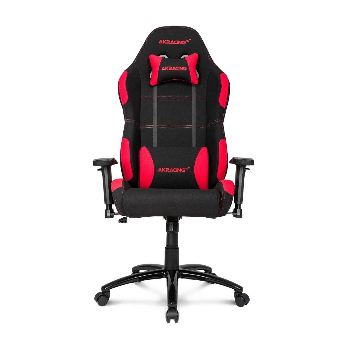 AKRACING K7012 Gaming Chair - Ergonomic Racing Style PC & Office Chair with Adjustable Height, Lumbar Support - Black & Red for Gamers, Streamers, and Esports Enthusiasts