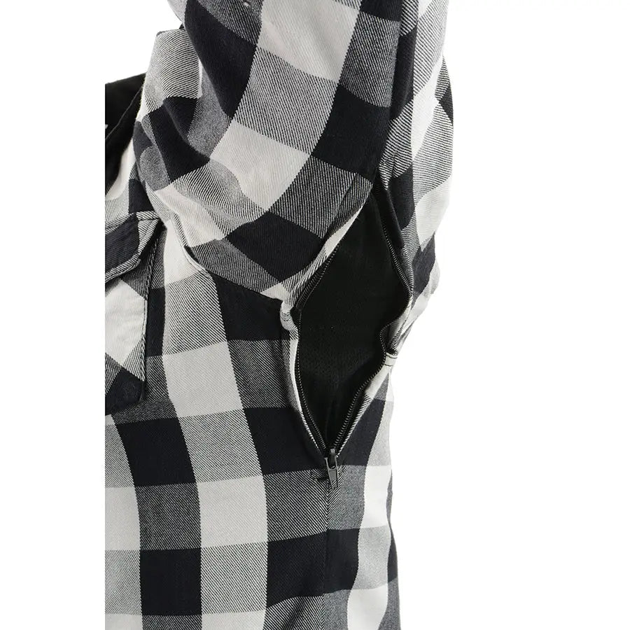 Milwaukee Leather Men's Plaid Flannel Armored Shirt Jacket - Motorcycle Riding Gear for Men, Winter Warmth & Protection - Perfect for Biking, Outdoor Adventures & Casual Wear