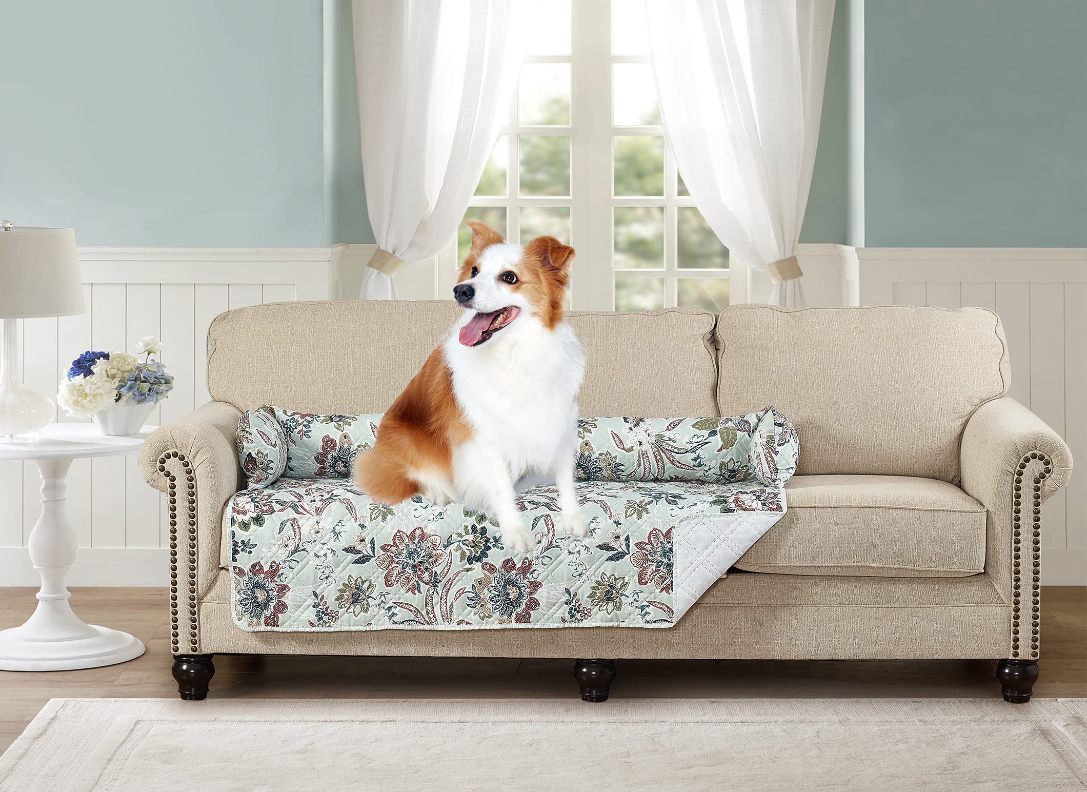 Premium Pet Couch Bed - Slip-Resistant & Washable Dog Sofa Cover - Comfortable Furniture Protector for Cats & Dogs - Perfect for Living Room, Bedroom & Pet-Friendly Spaces