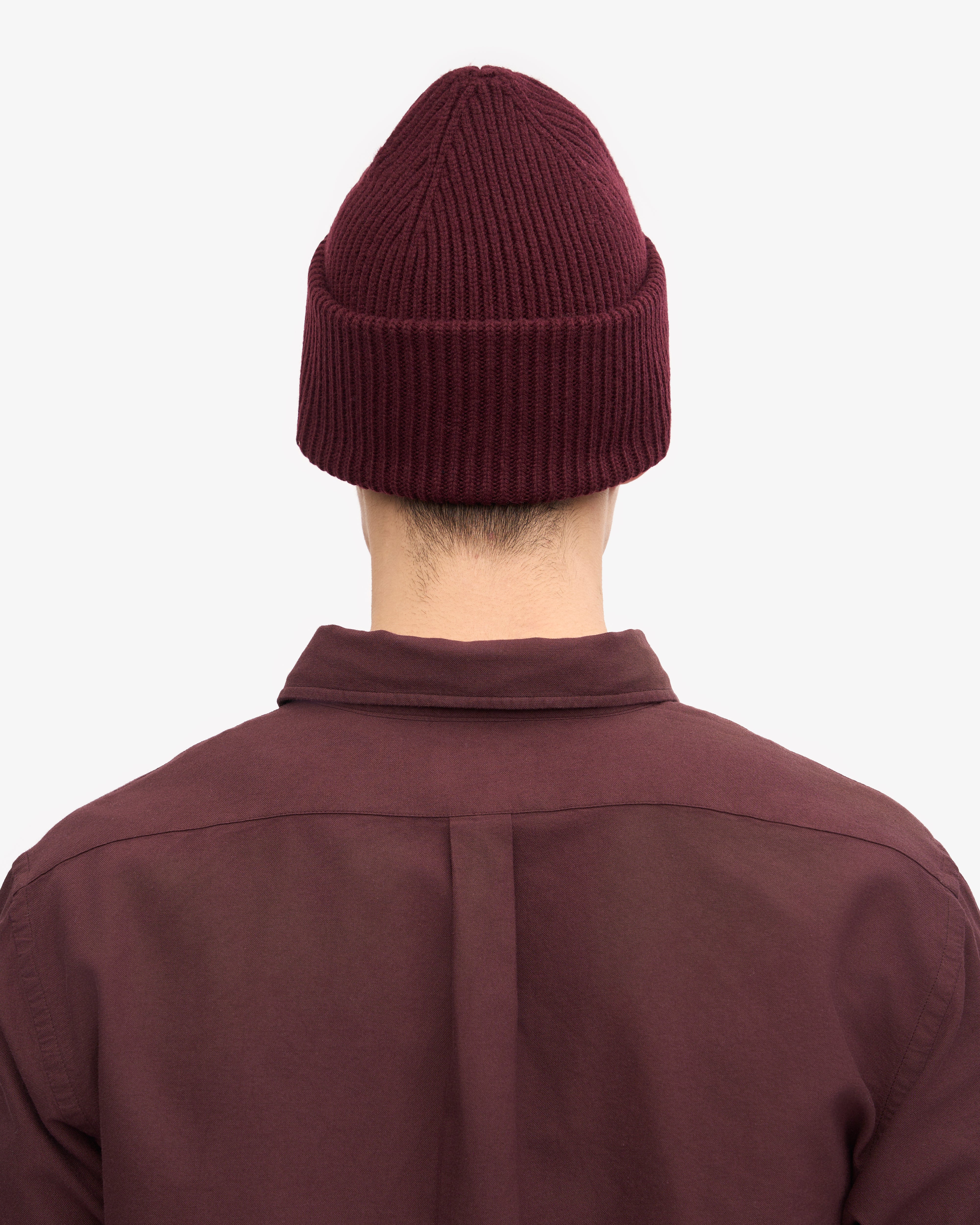 Premium Merino Wool Beanie Hat for Men & Women - Soft & Warm Winter Hat in Oxblood Red - Perfect for Skiing, Hiking & Outdoor Activities
