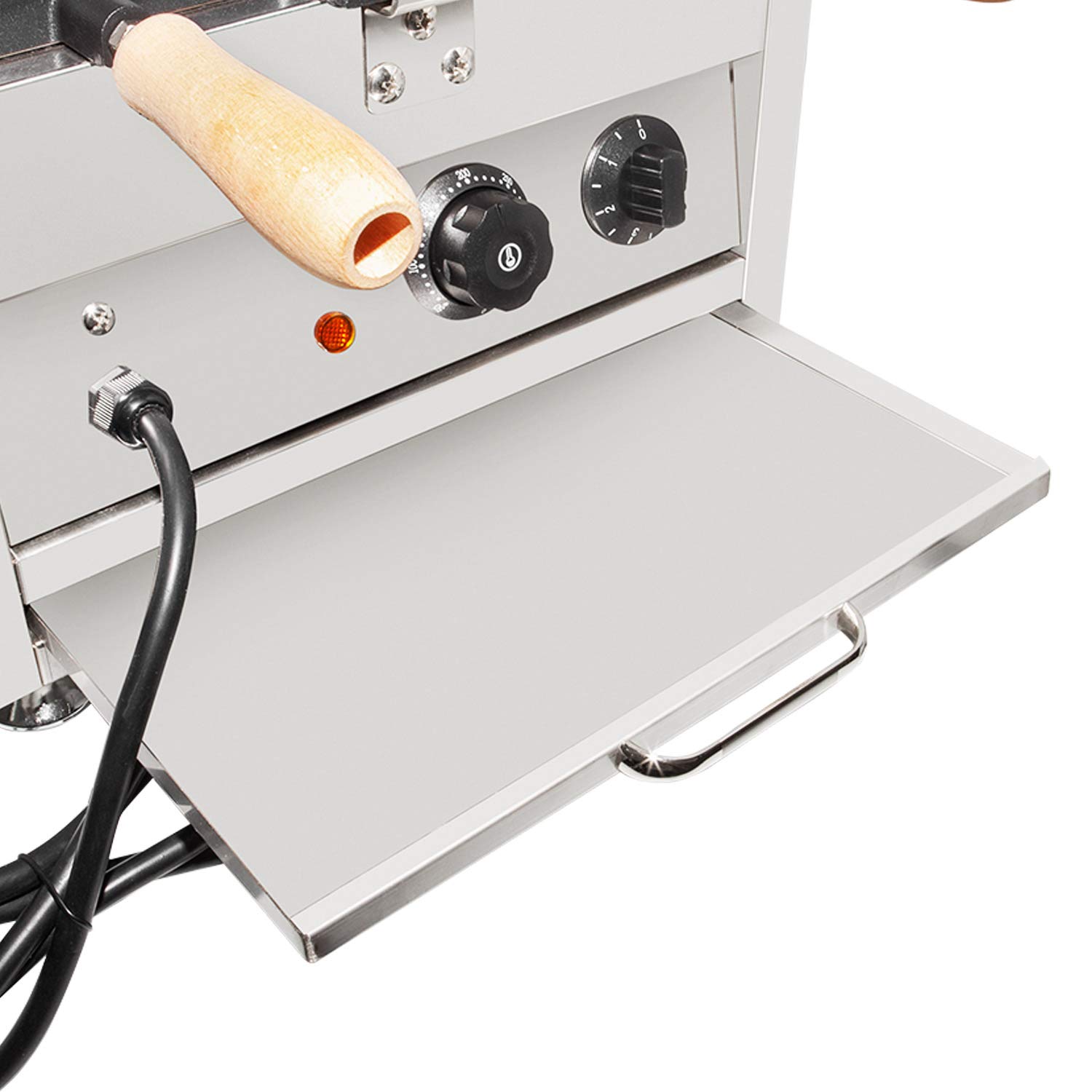 Electric Taiyaki Maker Machine - Nonstick Fish Waffle Cone Baker with 6 Cavities | 110V Commercial-Grade Kitchen Appliance for Home & Business Use | Perfect for Japanese Desserts, Street Food & Ice Cream Cones