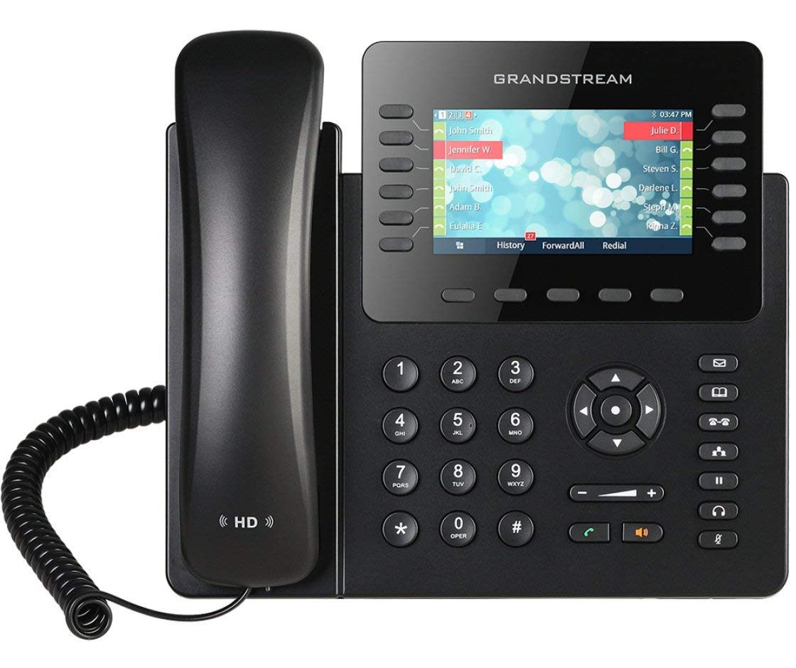 Grandstream GS-GXP2170 VoIP Business Phone with HD Audio, 4 SIP Lines, PoE Support - Certified Refurbished for Home Office & Small Business Communication