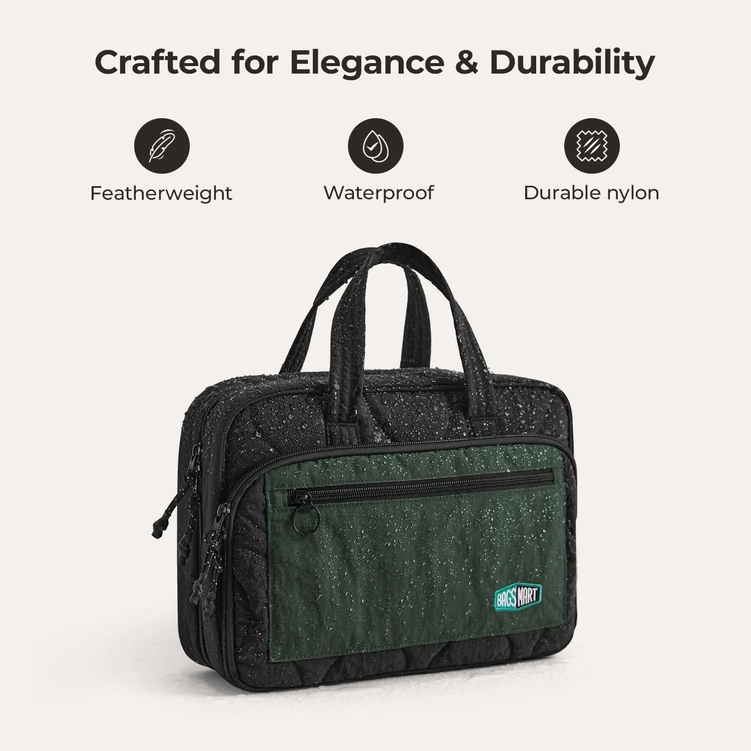 Paz Hanging Toiletry Bag for Travel - Waterproof Cosmetic Organizer with Multiple Pockets - Perfect for Bathroom, Camping & Gym Essentials Storage