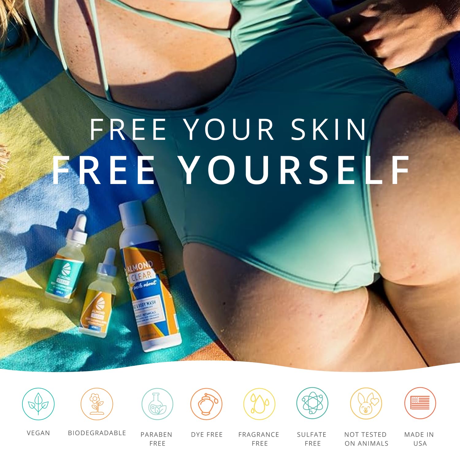 Advanced Body Clearing Serum Level 2 - Severe Acne & Folliculitis Treatment for Back, Butt, Chest, Thighs & Shoulders - Mandelic Acid Formula with Natural Antibacterial & Antifungal Properties - 1 fl oz (4 oz) - Perfect for Post-Workout Breakouts & Summer Skin Care