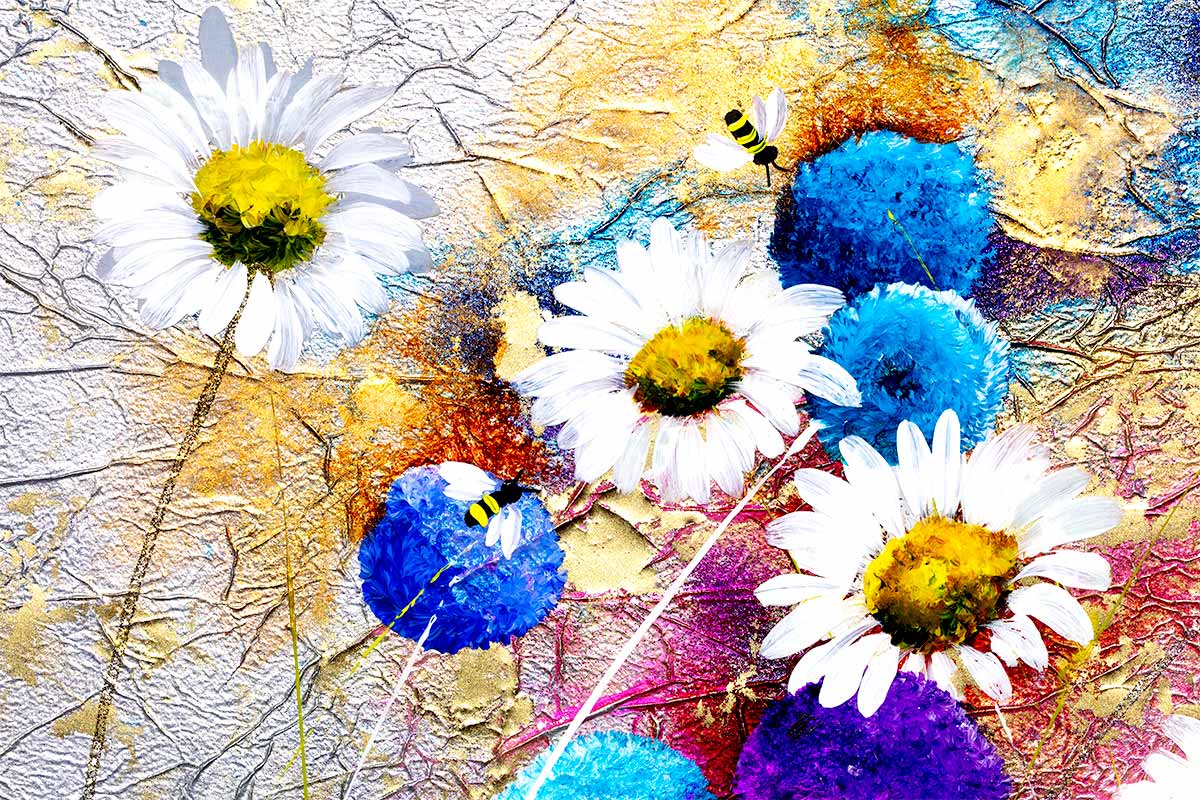 Alliums and Daisies Original Floral Art Print - Perfect for Home Decor, Wall Art & Gift Giving