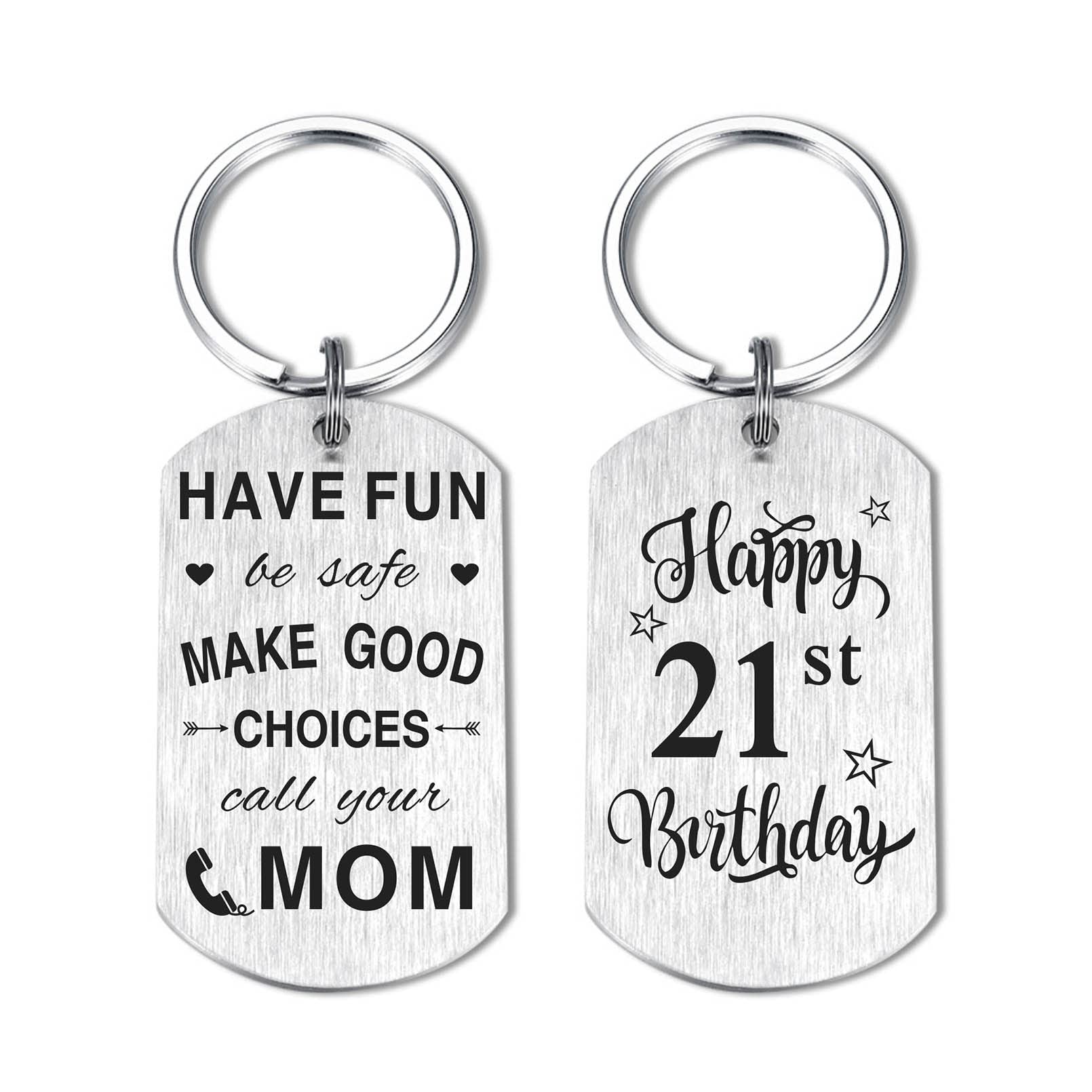 Alotozo Birthday Keychain Gift for Women & Men - 16th, 18th, 21st Birthday Present for Girls & Boys | Perfect for Milestone Celebrations, Graduation Gifts, and Special Occasions