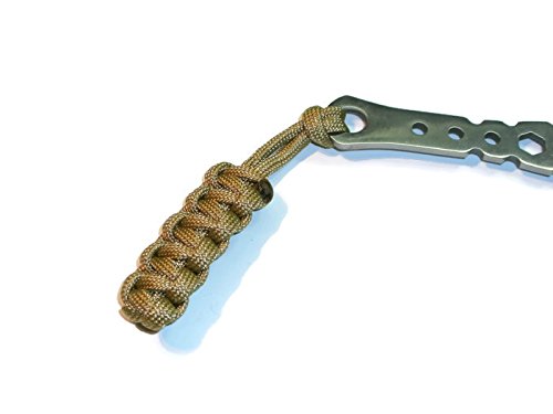RedVex Paracord Zipper Pulls - 4 Inch Gold Lanyards for Knives & Gear