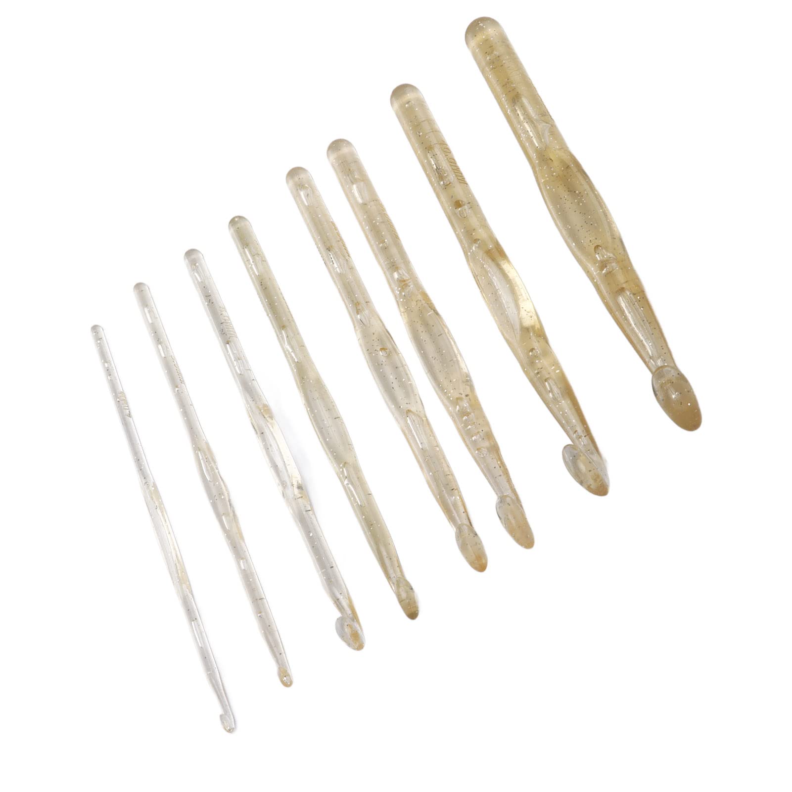 Premium Ergonomic Crochet Hooks Set - 12 Sizes Plastic Knitting Needles for DIY Scarves, Sweaters & Blankets - Comfortable Handles for Arthritis Relief - Perfect for Beginners & Advanced Crocheters