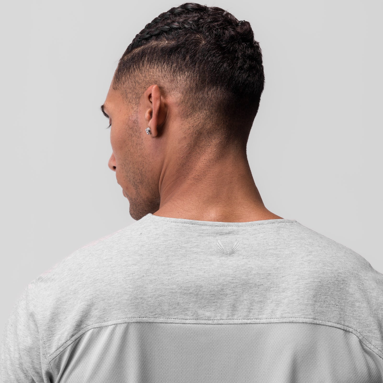CottonPlus™ Standard Mesh Back Tee - Breathable Comfort Fit T-Shirt for Men & Women | Heather Grey | Perfect for Gym, Running & Casual Wear