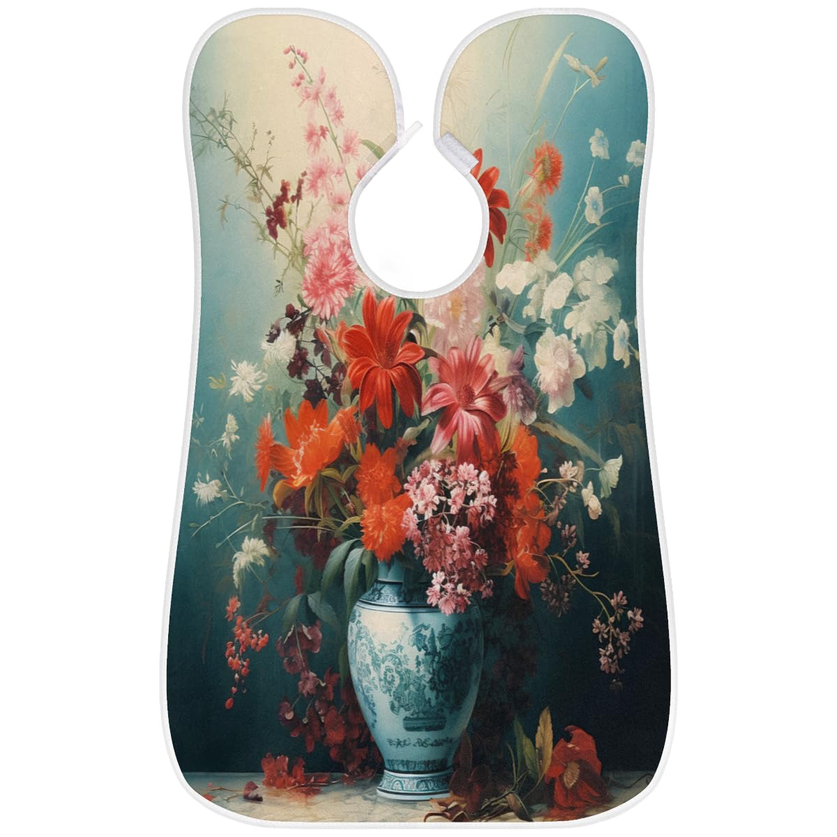 Waterproof Beard Shaving Bib for Men - Floral Print Hair Dye Apron, Artist & Barber Cape with Sink Protector - Perfect for Home Grooming, Salon Use & DIY Hair Coloring - Ideal Gift for Barbers & Stylists
