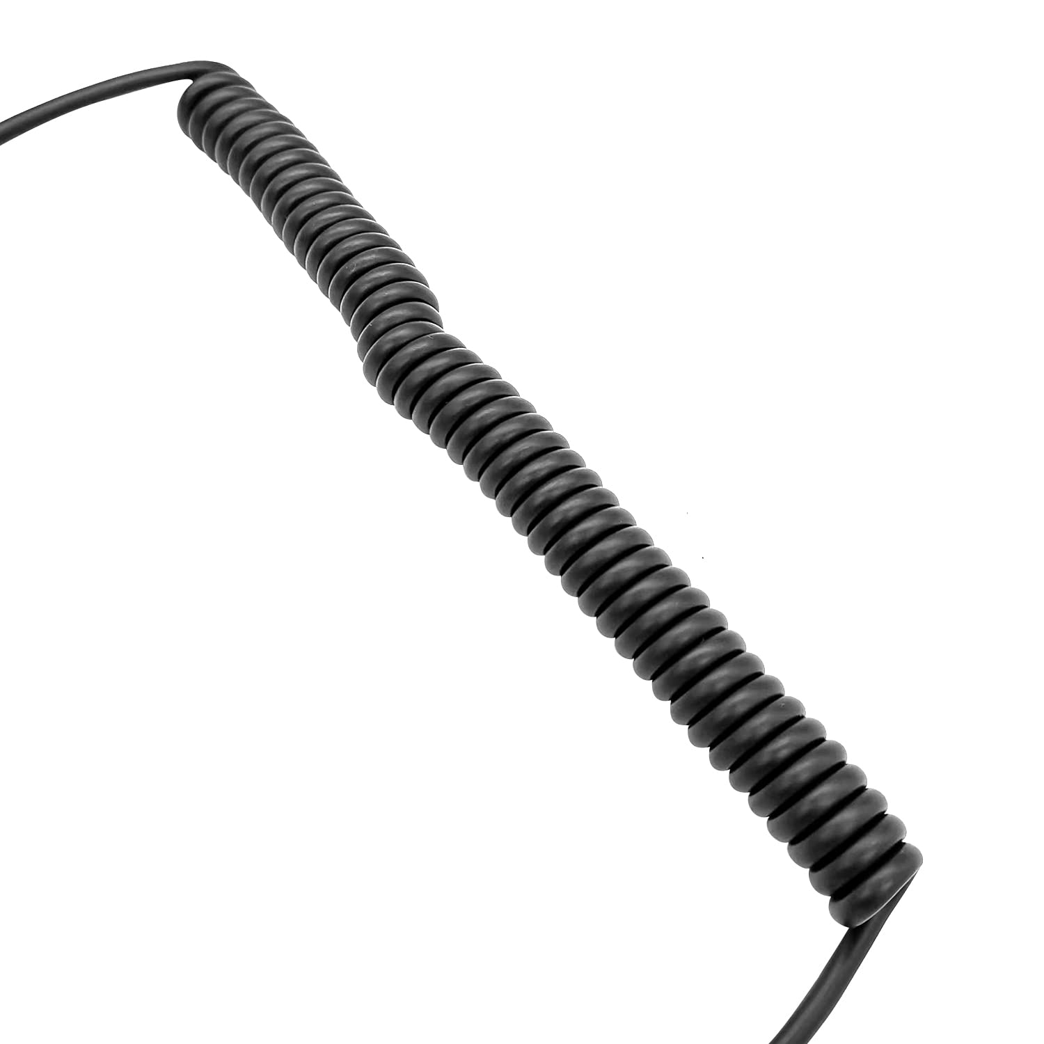 WODASEN Helicopter Headset Extension Cable - Coiling Type GA General Aviation Headphone Extension for U-174/U Plugs - Compatible with Helicopters & Aircraft - Perfect for Flight Training, Cockpit Communication & Aviation Enthusiasts