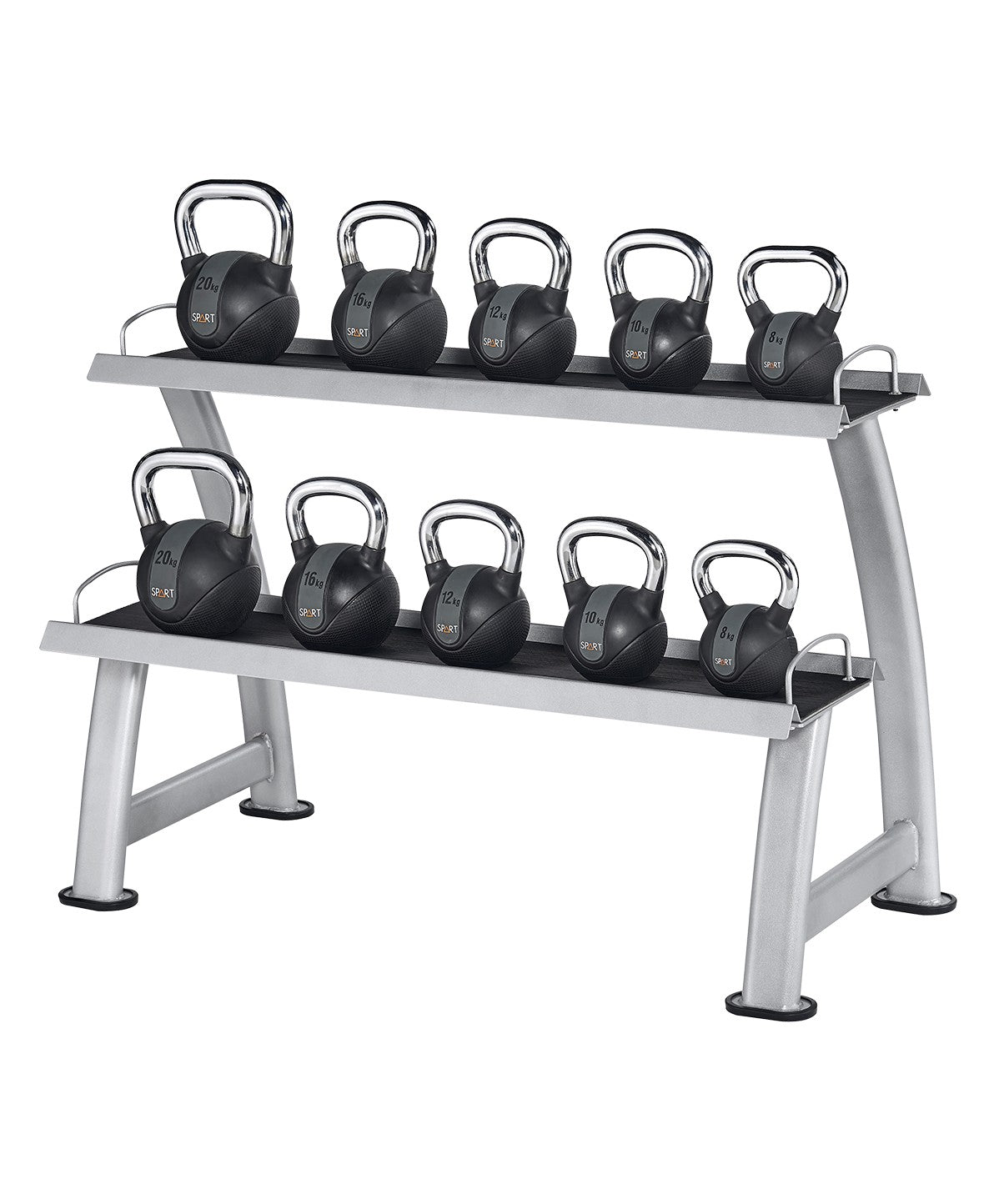 Best Kettlebell Rack for Home Gym - Heavy Duty Steel Storage Stand for Dumbbells & Weights - Perfect for Garage, Basement & Fitness Studio Workouts