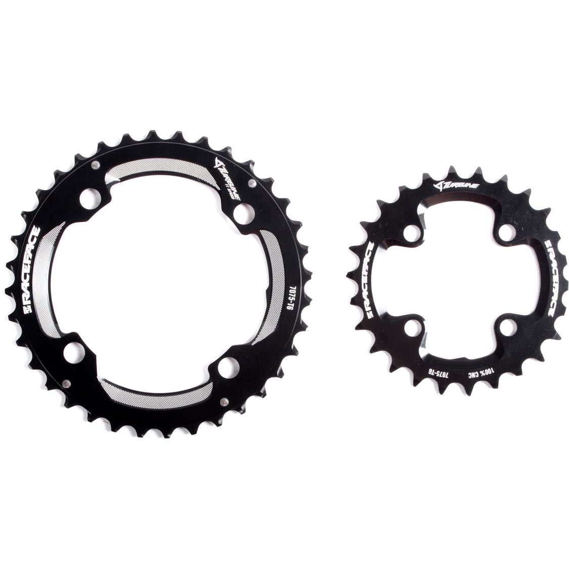 Race Face Turbine 2x 104/64 BCD Mountain Bike Chainring - Durable MTB Crankset for Trail & Enduro Riding