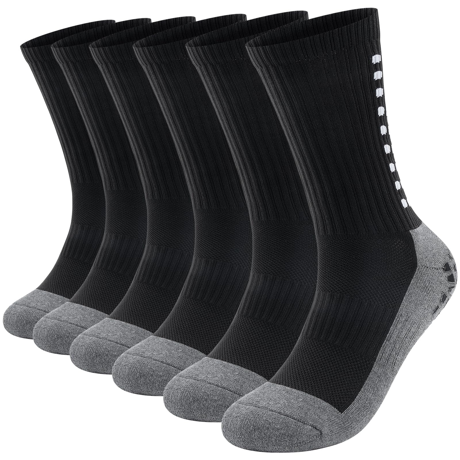 Non-Slip Grip Socks for Men & Women - Anti-Slip Soccer Socks, Yoga & Pilates Socks with Traction - Perfect for Sports, Workouts, and Indoor Activities