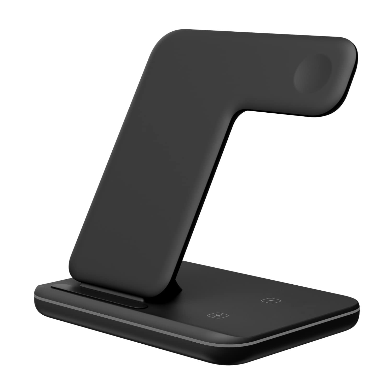 3-in-1 Qi Certified Wireless Charging Station for iPhone 13/12/11/Pro/Max/XS/XR/X, Apple Watch Series 7/6/SE/5/4/3/2 & AirPods Pro/3/2/1 - Fast All-in-One Charger for Bedside, Office & Travel (Z5, Black)