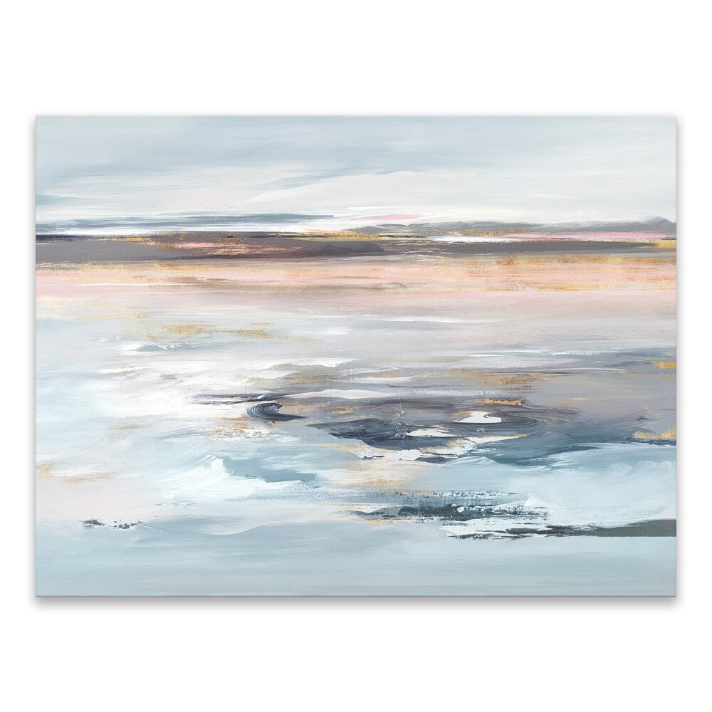 Beyond the Sea Hand Embellished Canvas Wall Art - 36x24 Inches Multi-Color Ocean Painting - Perfect for Living Room, Bedroom & Beach House Decor