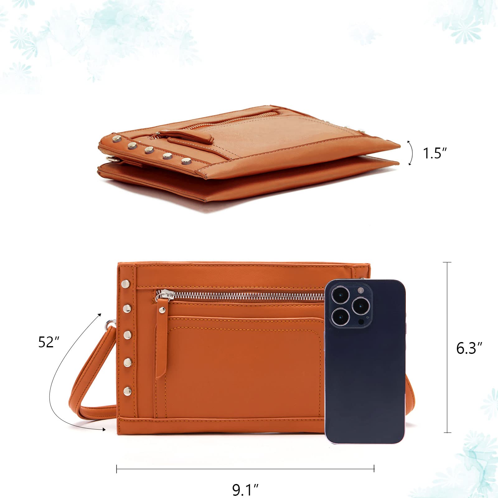 Women's PU Leather Crossbody Bag - Small Shoulder Purse for Phone & Wallet | Daily Use & Travel