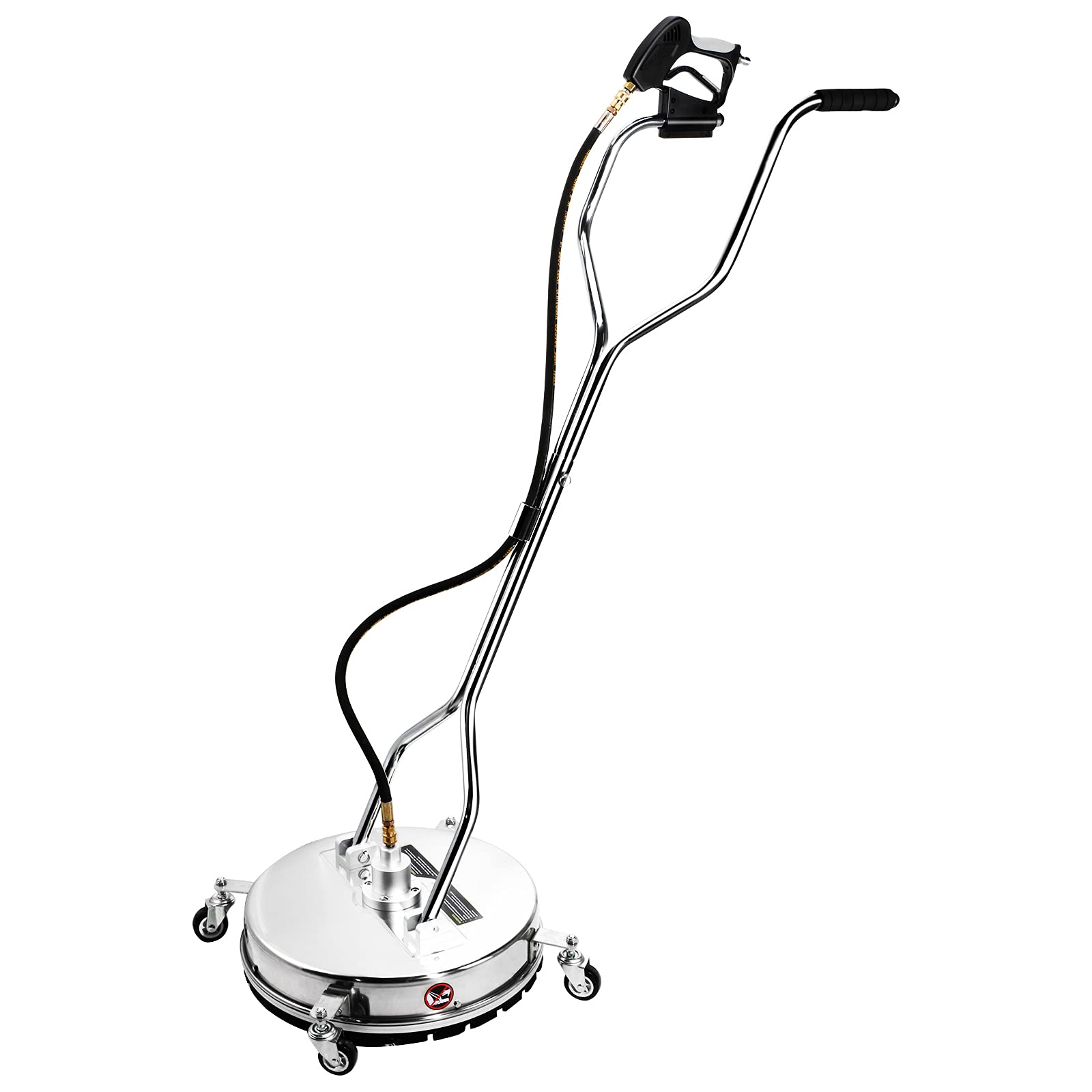 Gooble 24-Inch Pressure Washer Surface Cleaner - 4500 PSI Stainless Steel Power Washer Attachment for Driveway, Deck & Concrete Cleaning - Heavy Duty Floor Scrubber Accessory for Professional & Home Use