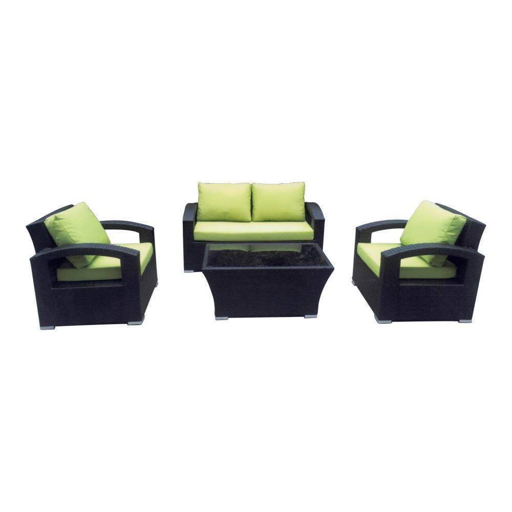 Gerome Wicker Outdoor Sofa Set - Patio Furniture for Garden, Poolside & Backyard Relaxation - All-Weather Rattan Sectional Seating