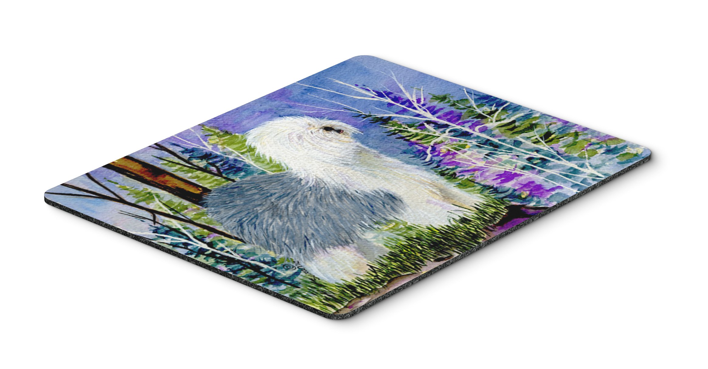 Old English Sheepdog Mouse Pad - Large Washable Non-Slip Desk Mat for Computer, Laptop & Office Use | Hot Pad & Trivet for Kitchen | Perfect for Gaming, Work & Home Decor