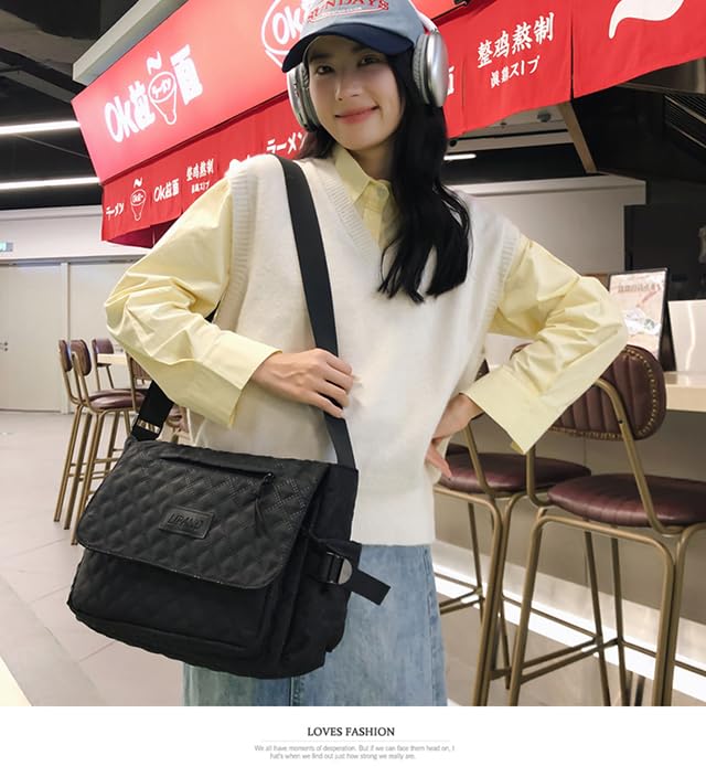 Stylish Argyle Plaid Crossbody Bag for Women - Trendy Japanese Kawaii Shoulder Messenger Purse | Perfect for Daily Use, Shopping, Travel & School Accessories