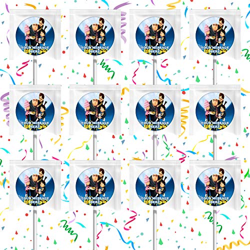 Despicable Me Party Supplies - 12-Pack Lollipop Favors & Decorations for Kids Birthday, Movie Theme Party & Minions Themed Events