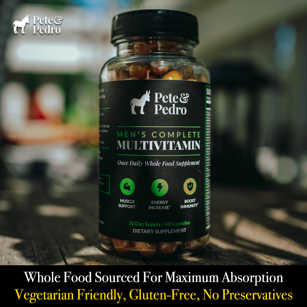 Best Men's Whole Food Multivitamin Supplement - Organic & Natural Daily Vitamins for Energy, Immunity & Wellness - Perfect for Active Lifestyles, Fitness & Workout Recovery