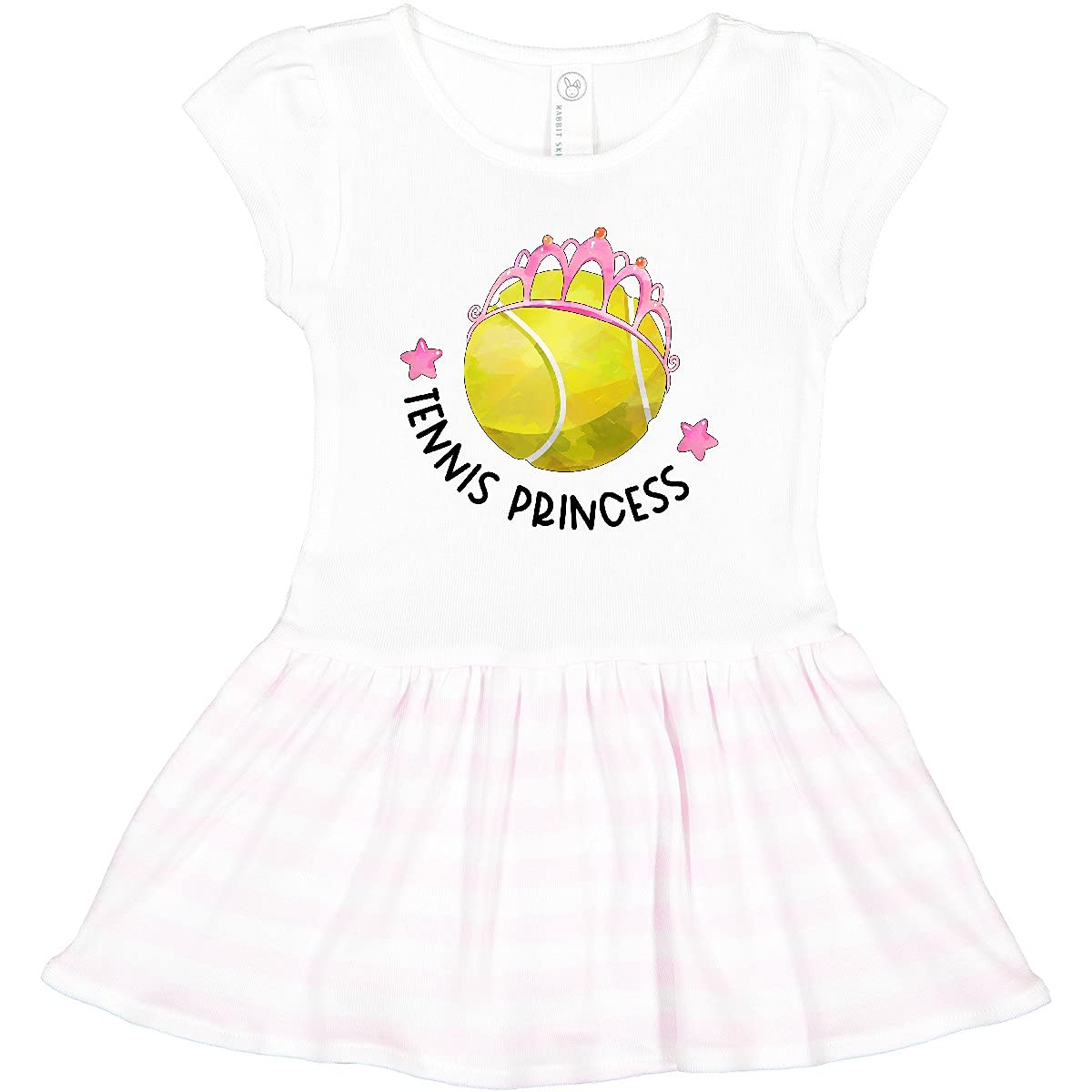 Inktastic Tennis Princess Tiara Toddler Dress - Cute Girls' Tennis Outfit for Playdates, Parties & Special Occasions