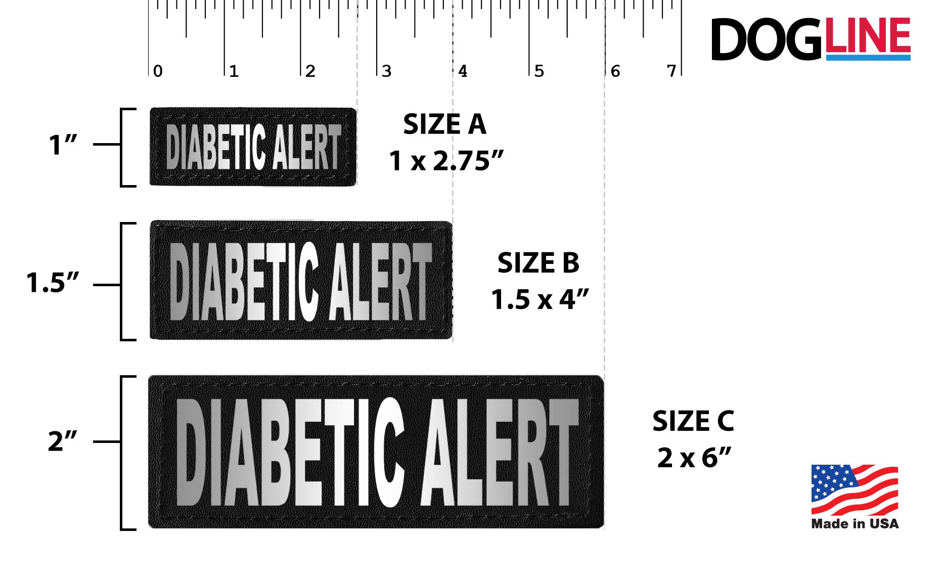 Diabetic Alert Dog Patches for Large & X-Large Dogs - Removable Medical Monitoring Stickers for Diabetic Pets - Perfect for Home Care & Daily Glucose Monitoring