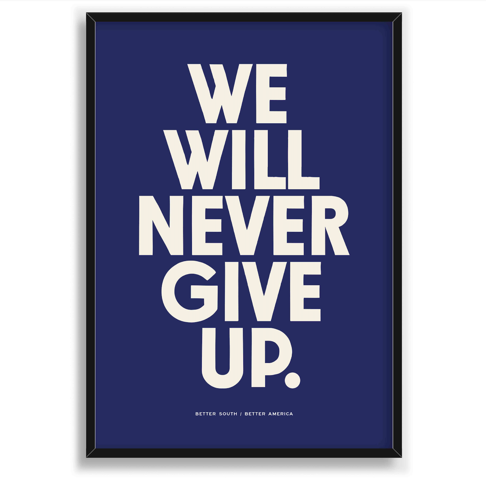We Will Never Give Up