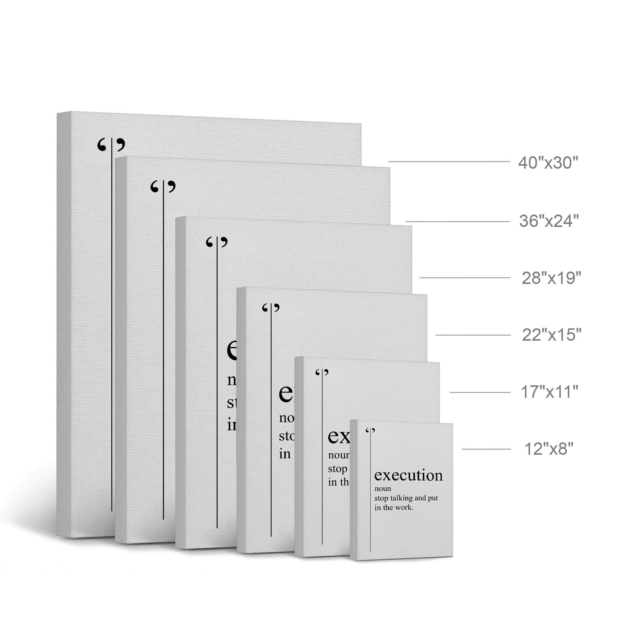 Smile Art Design Black & White Dictionary Definition Motivational Canvas Wall Art - Inspirational Office Decor, Entrepreneur Quote Print, Modern Home & Office Decor, Perfect Gift Ready to Hang (36x24) - Ideal for Living Room, Bedroom or Workspace Motivation